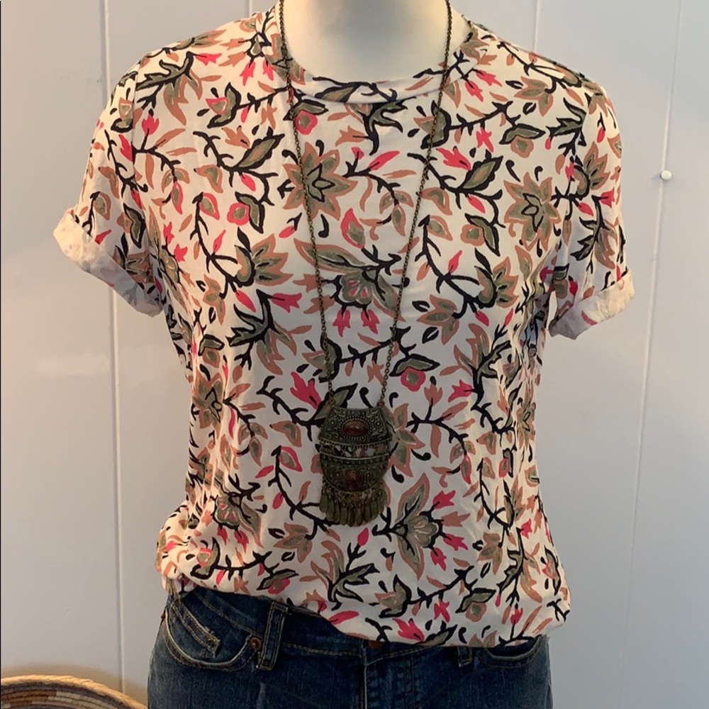 Tory Burch T-shirt SO Soft - Vine & Floral Print